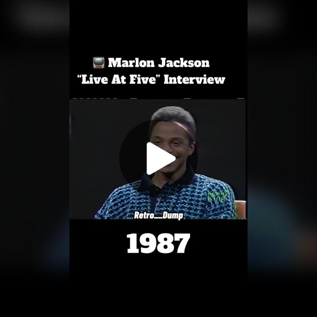 ♡ FirstFamilyFridays🦚: Marlon Jackson “Live At Five
